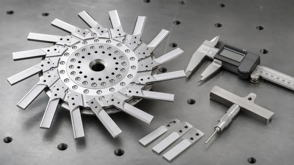 Measurement check for a replacement pelletizing knife