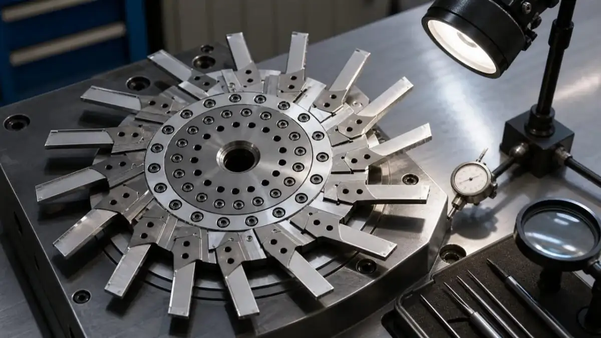 Pelletizing knife wear inspection