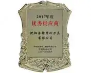 Quality supplier award plaque