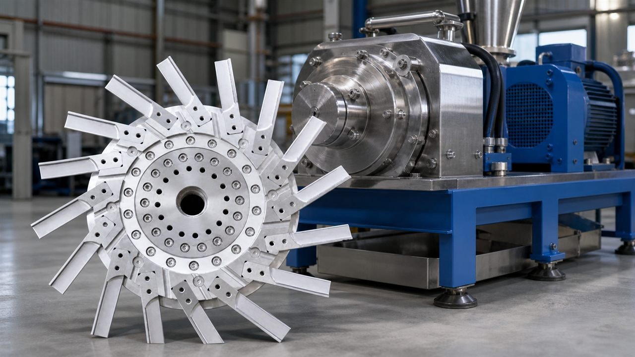 Underwater pelletizer knife assembly in a polymer pelletizing application