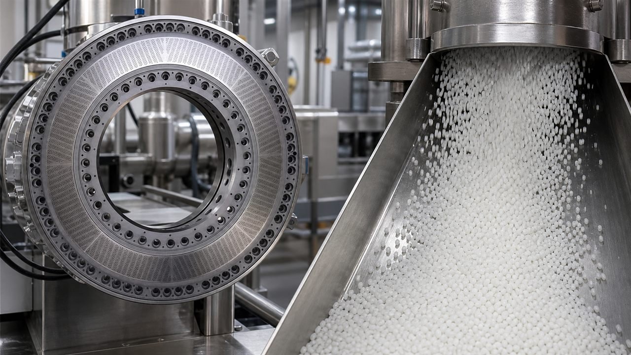 Uniform polymer pellet output from a die plate system