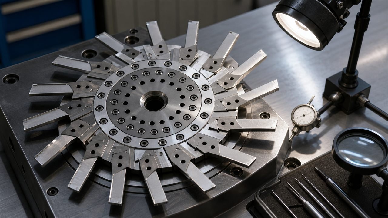 Pelletizing knife wear inspection