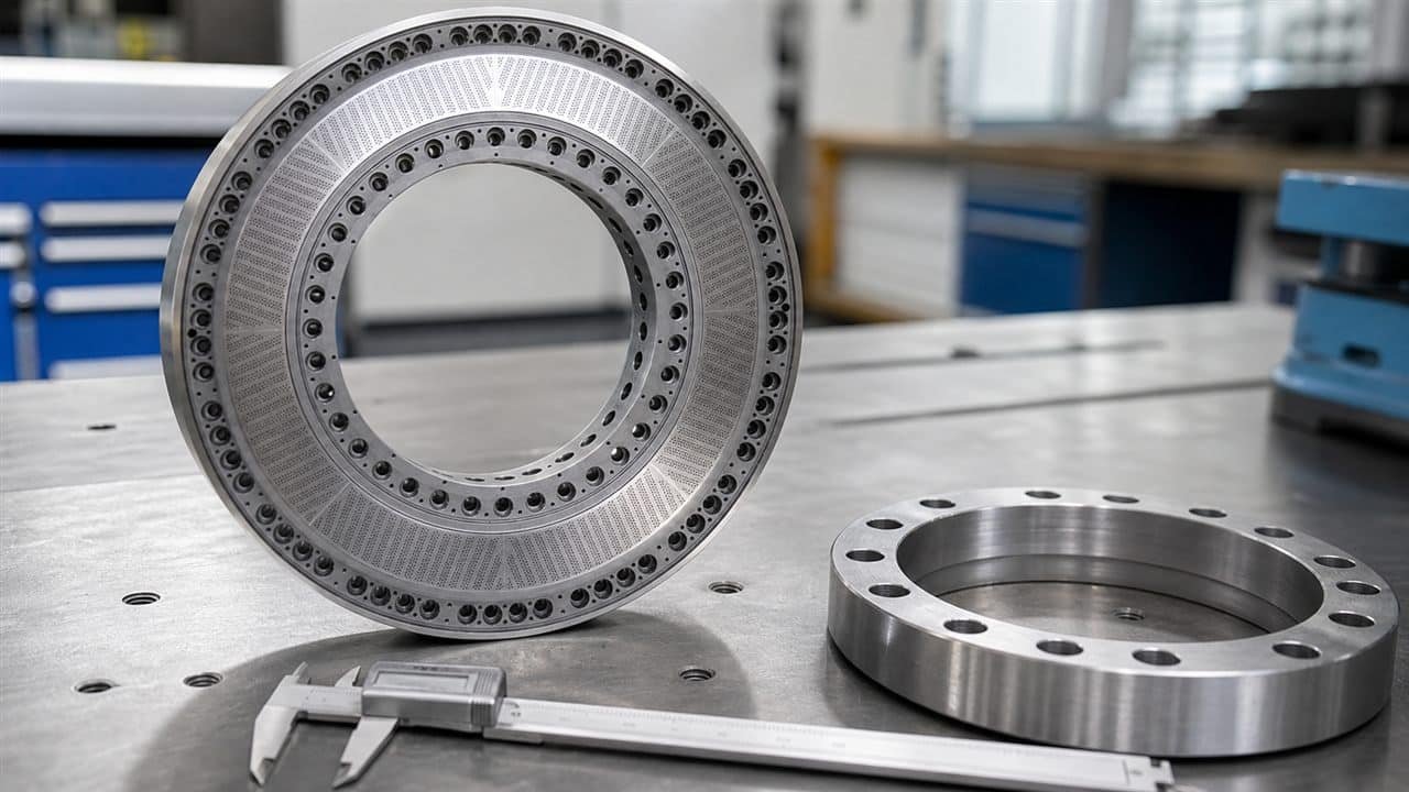 Replacement die plate mounting interface check