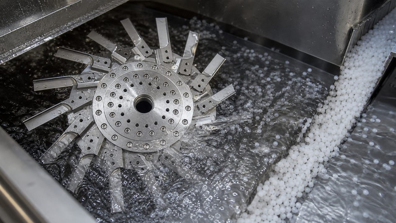 Underwater pelletizing knife operating in a polymer pelletizer